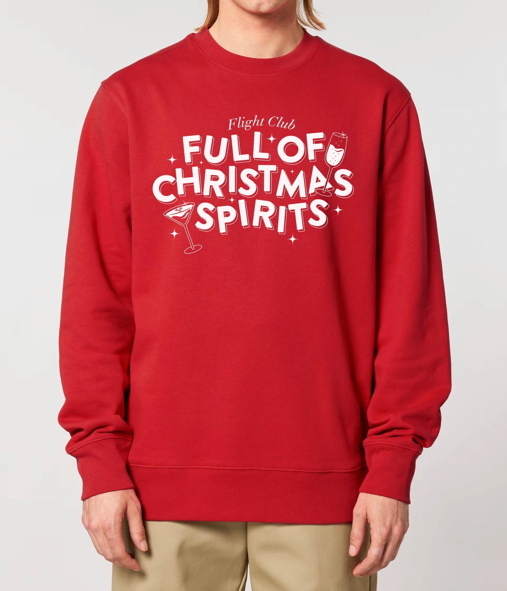 Full of Christmas Spirits Red Jumper