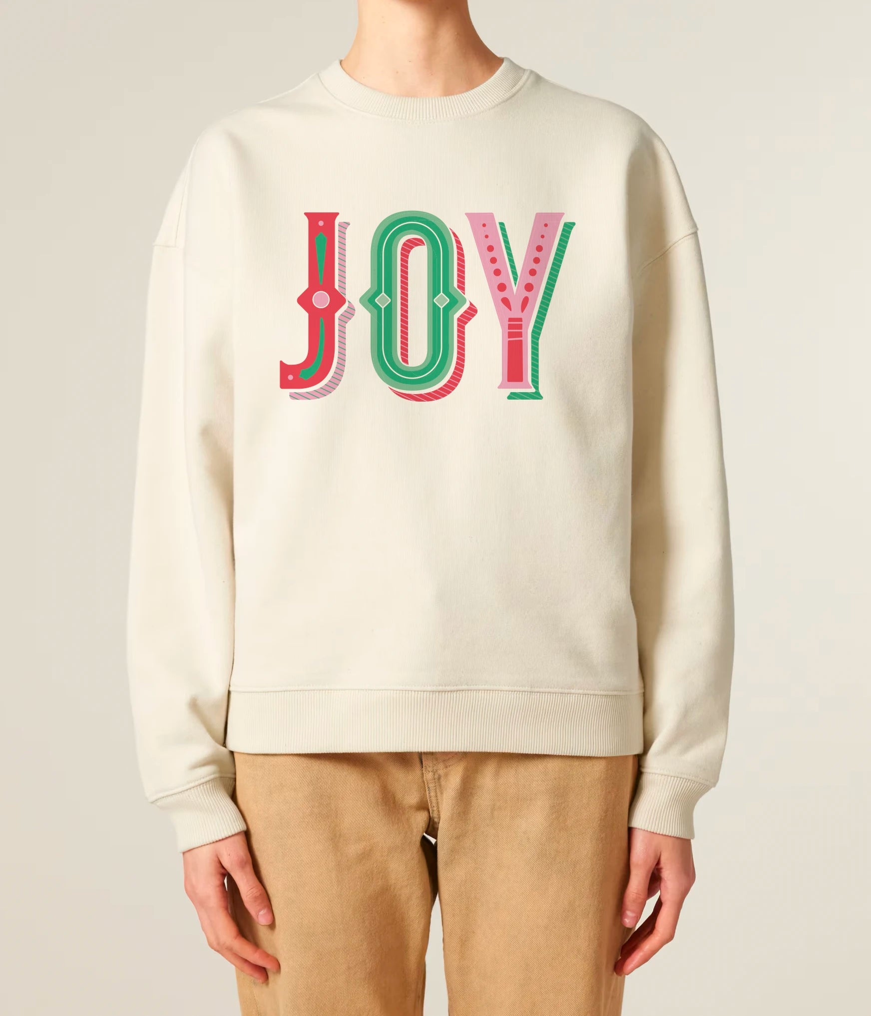 Joy Christmas Jumper Natural Raw