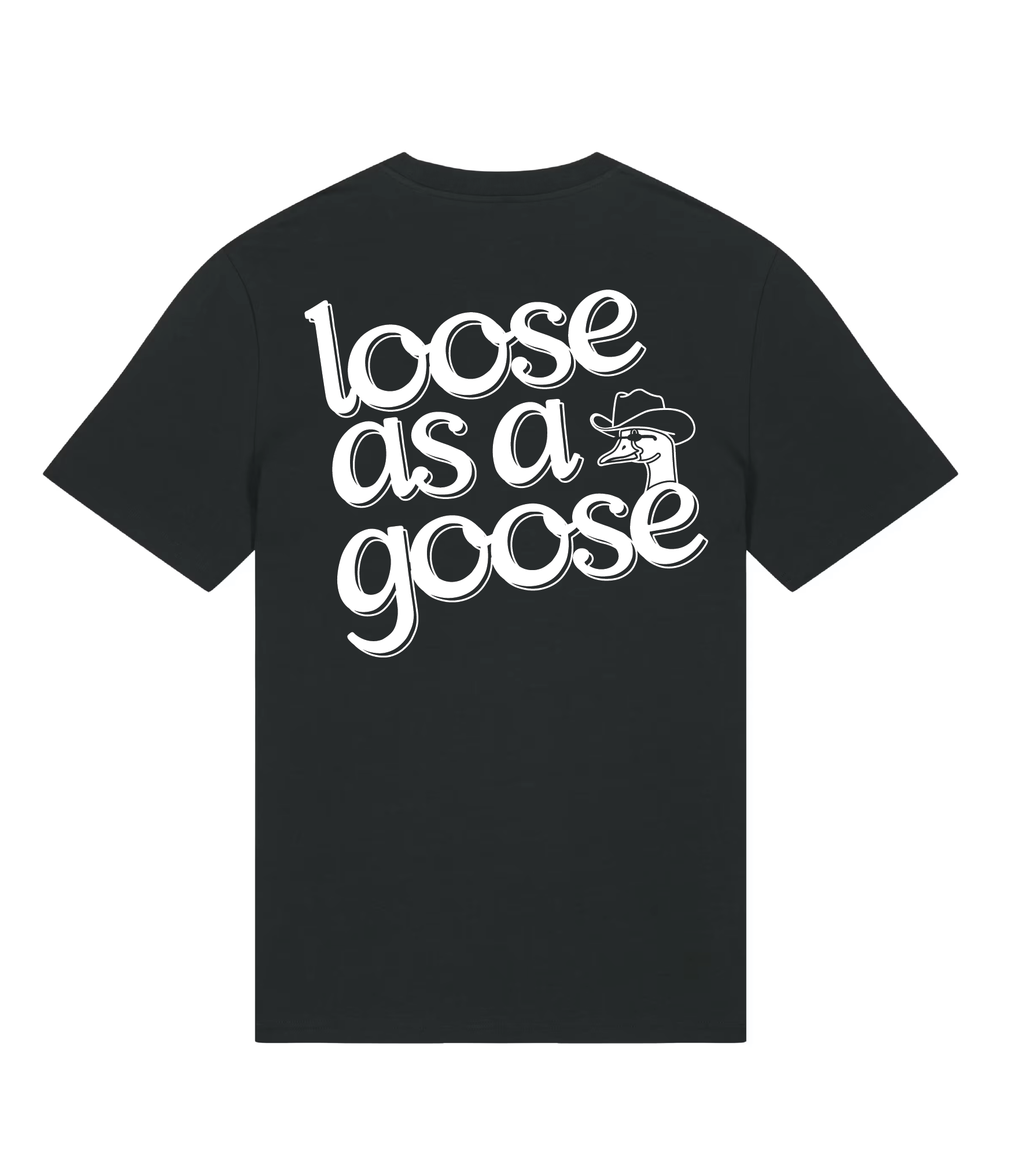 Loose as a Goose Black Tee