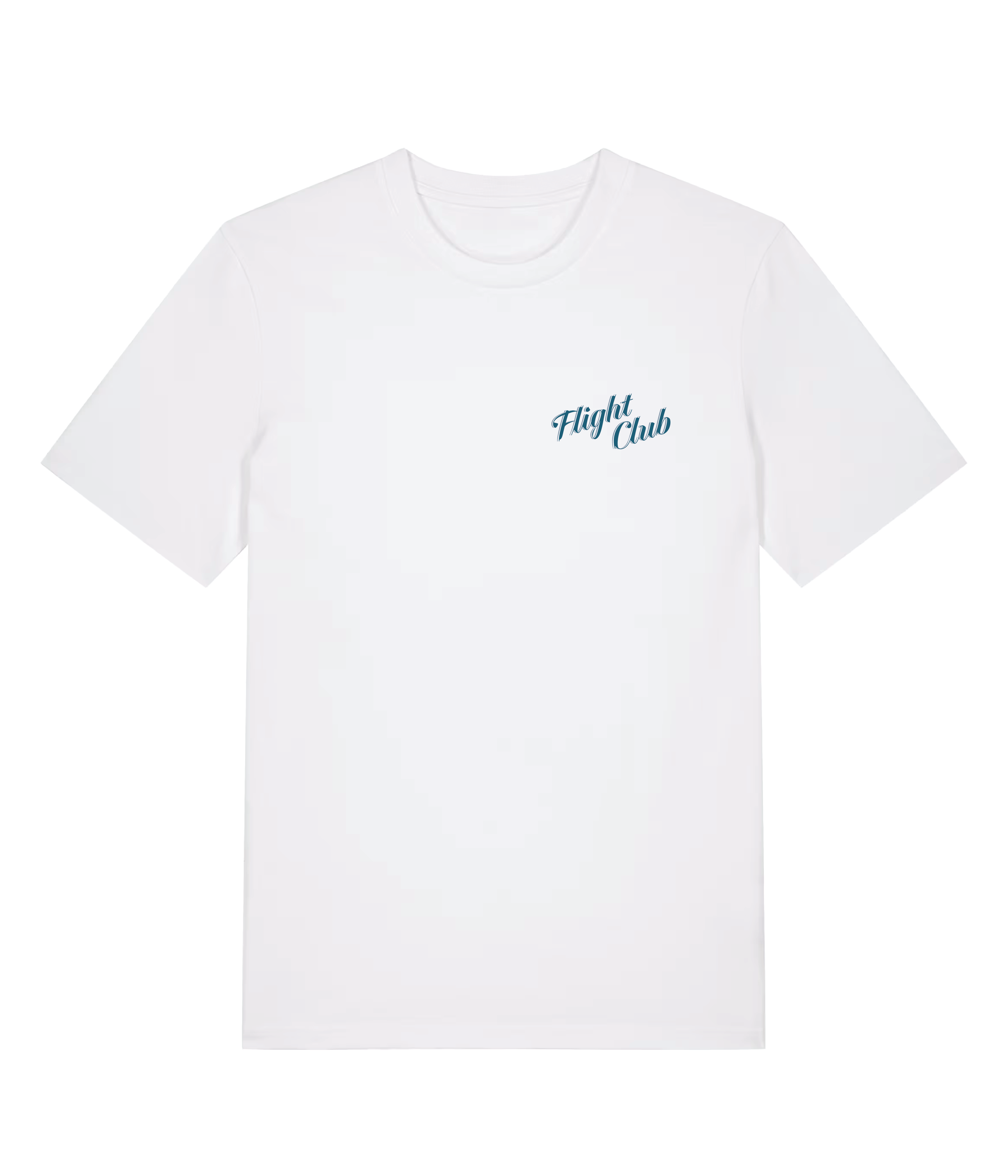 White Social Darts - Blue Design Tee