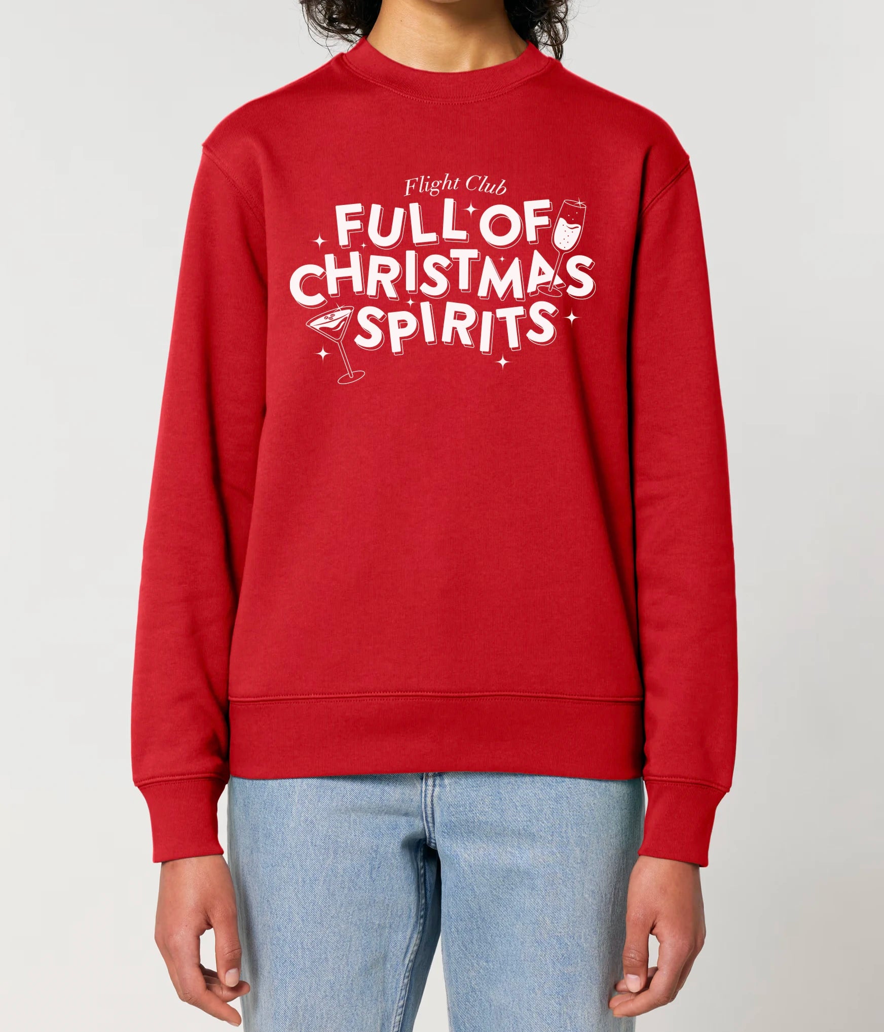 Full of Christmas Spirits Red Jumper