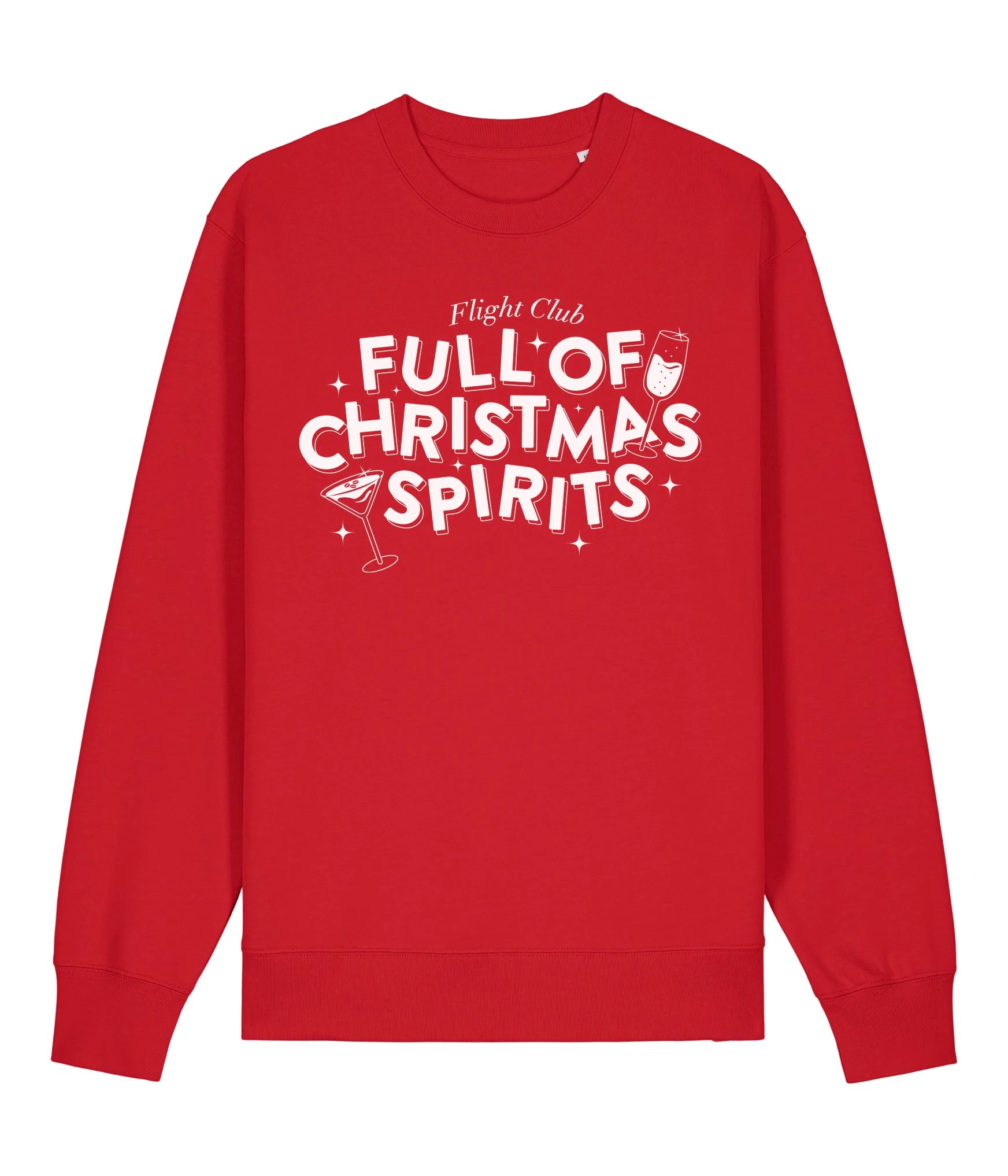 Full of Christmas Spirits Red Jumper