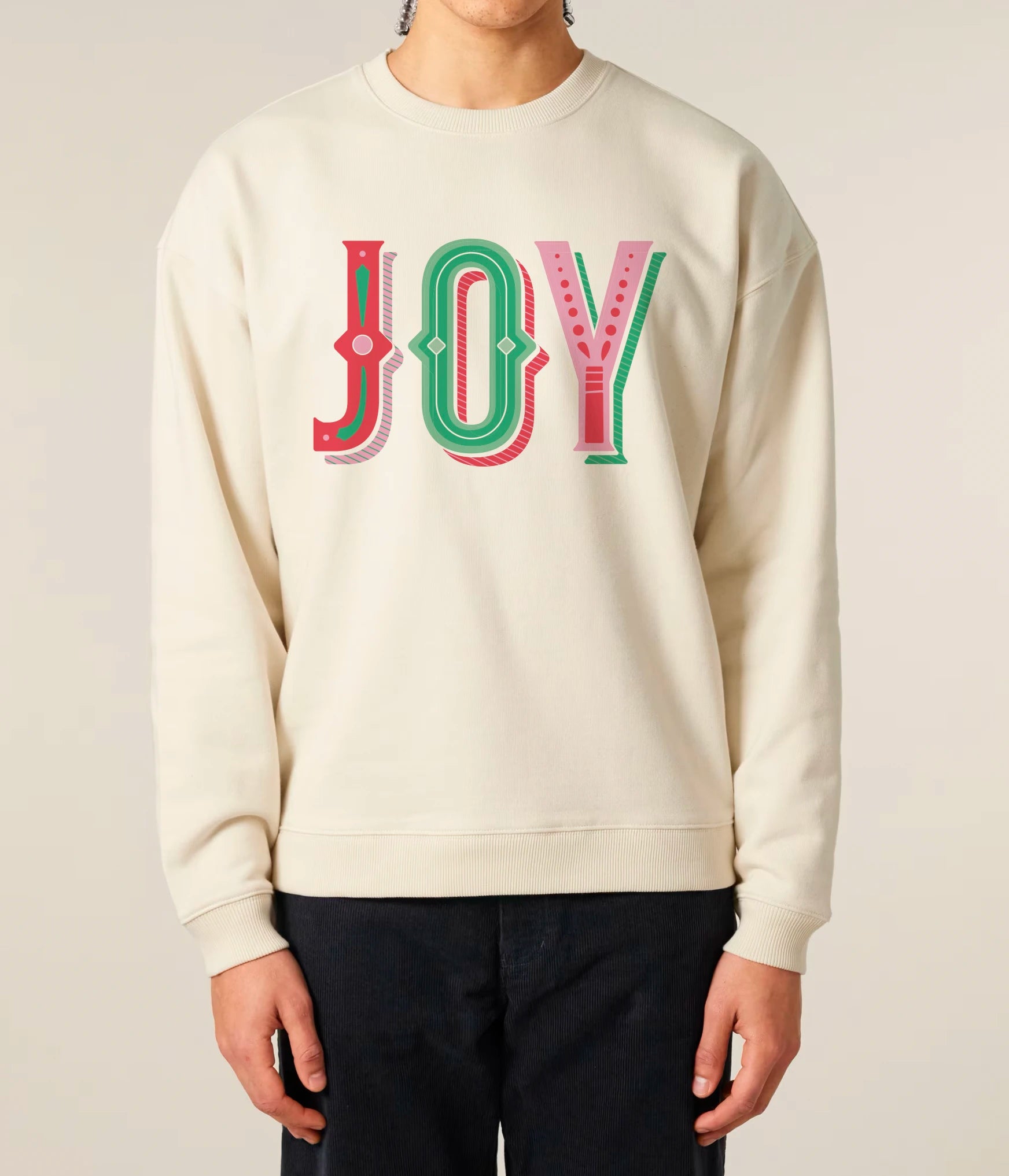 Joy Christmas Jumper Natural Raw