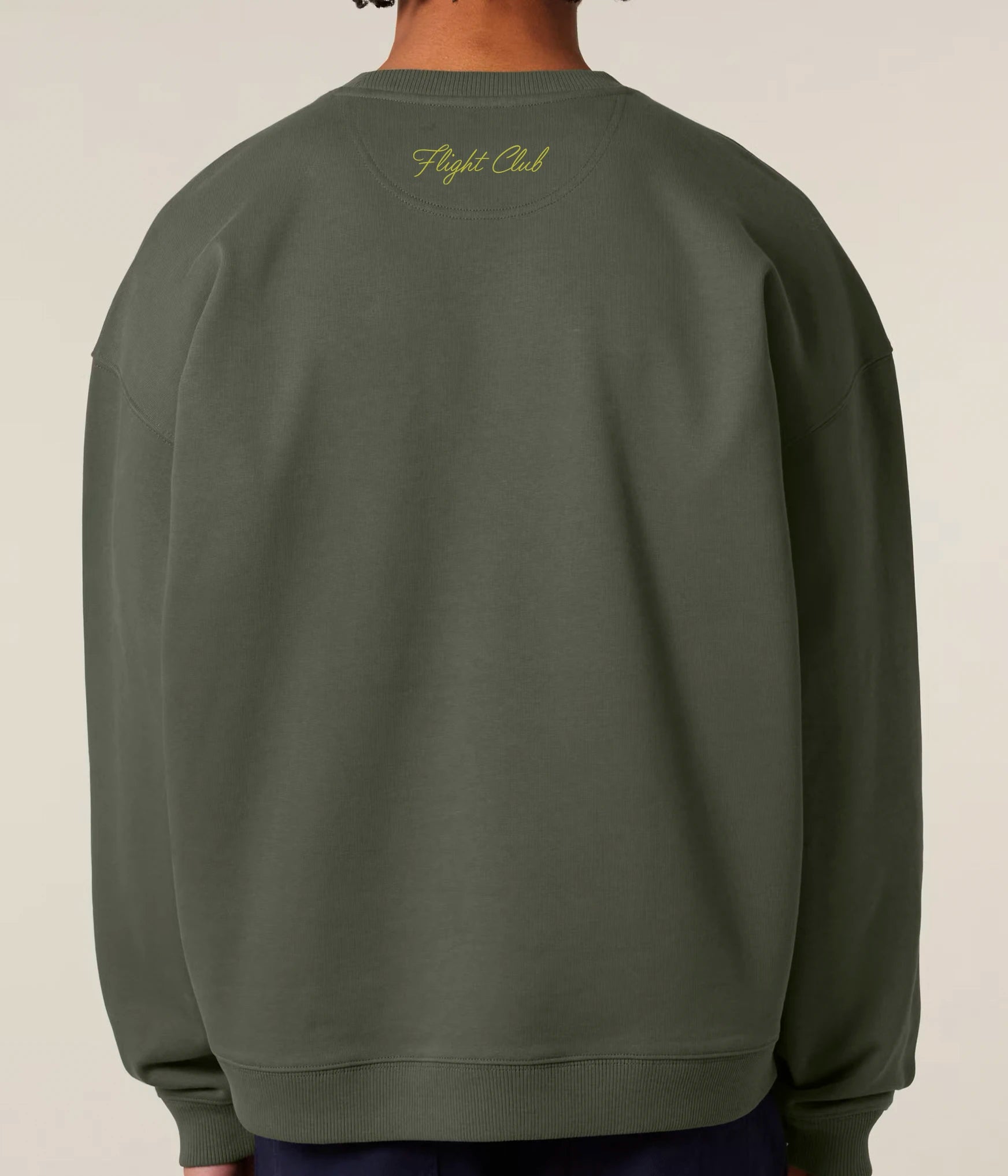 Merrier with a Margarita Illustration Christmas Jumper Khaki