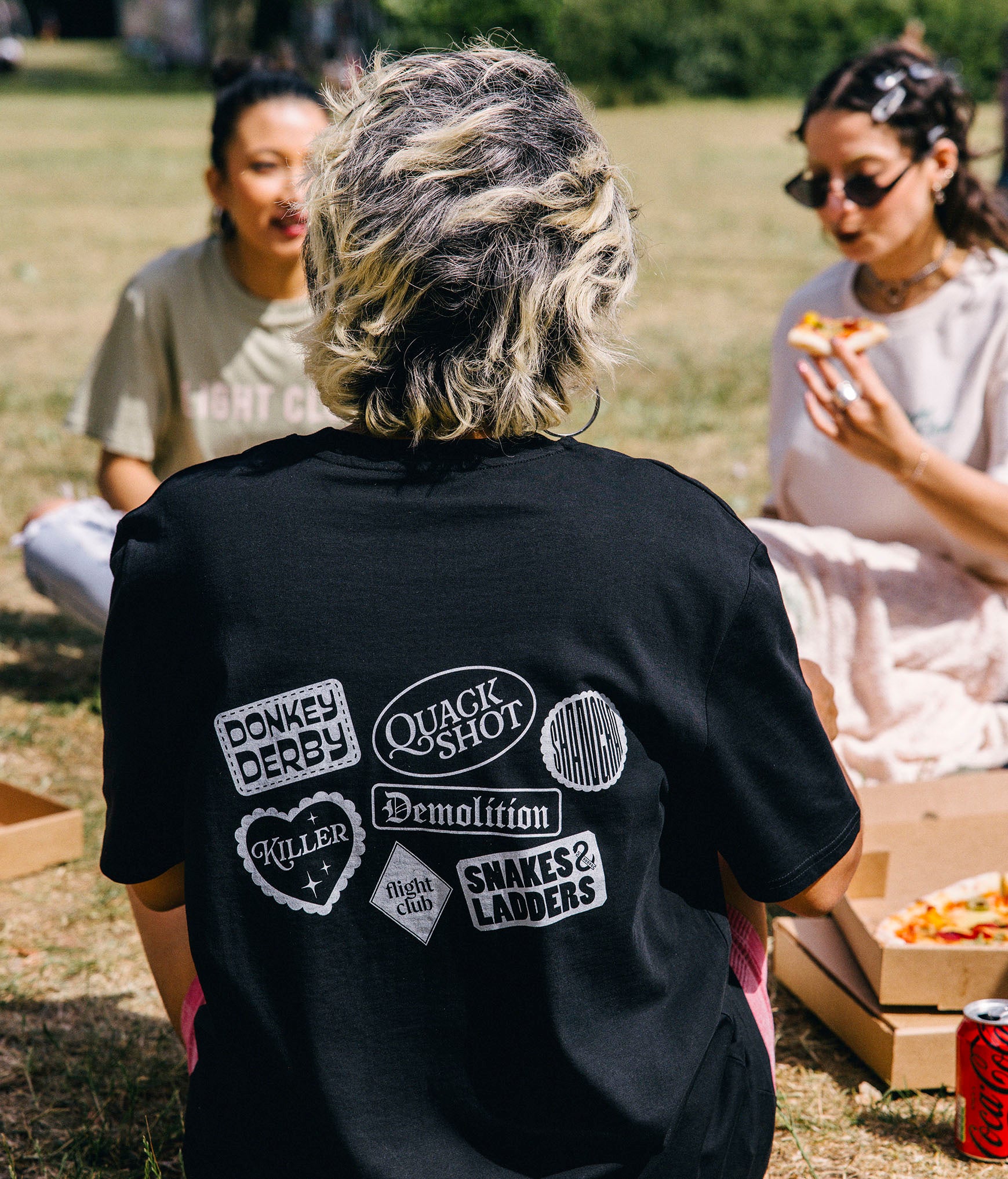 Black Game Names Tee