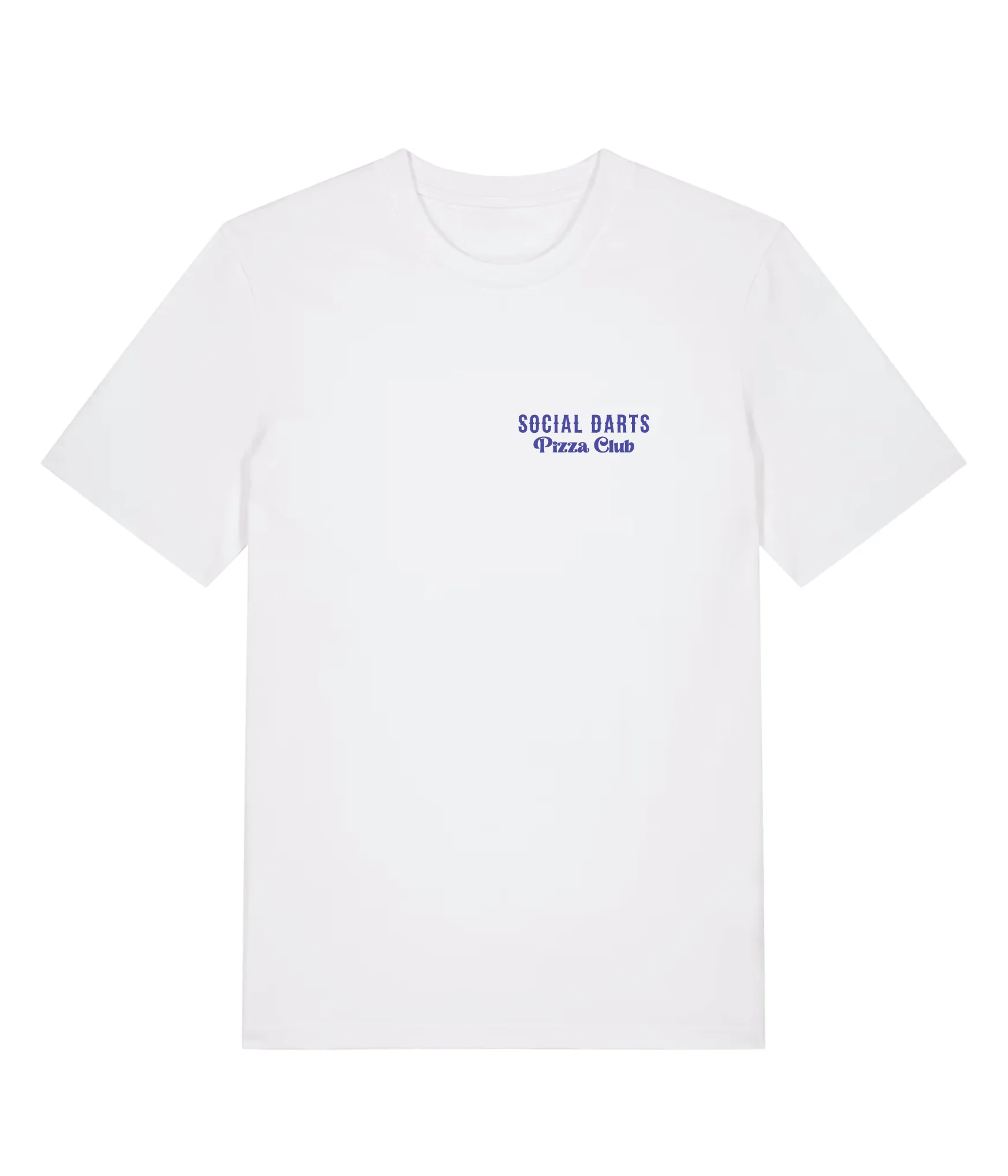 White Social Darts Pizza Club Tee